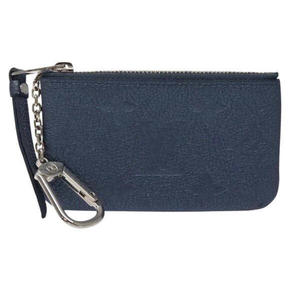 LOUIS VUITTON Monogram Empreinte Pochette Cles Celest M80900 LV Auth 118067 - Picture 8 of 13